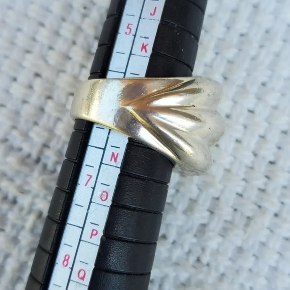 Vintage sterling silver Modernist ring 6 - Picture 4 of 7